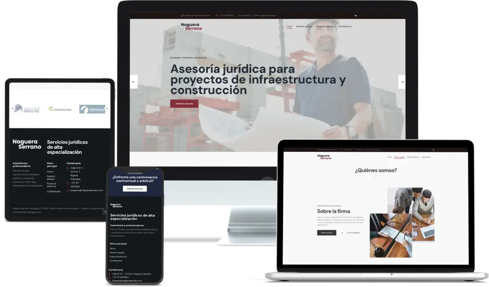 páginas web para abogados en Cali que generan clientes