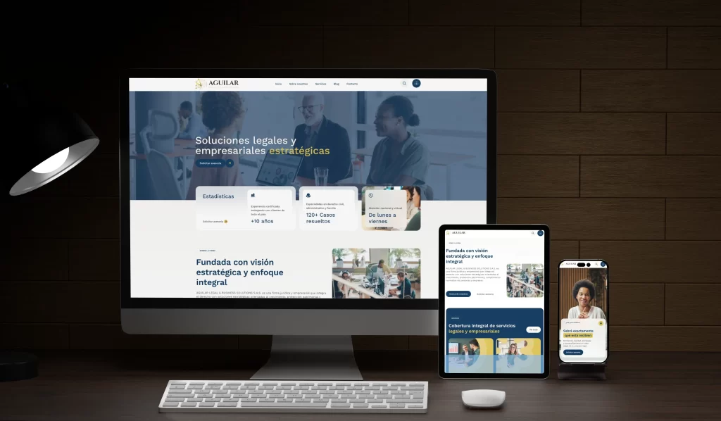 páginas web para negocios en Cali diseño profesional moderno